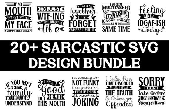 About Sarcastic SVG Design Bundle