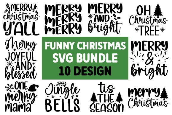 Funny Christmas Svg Design Bundle
