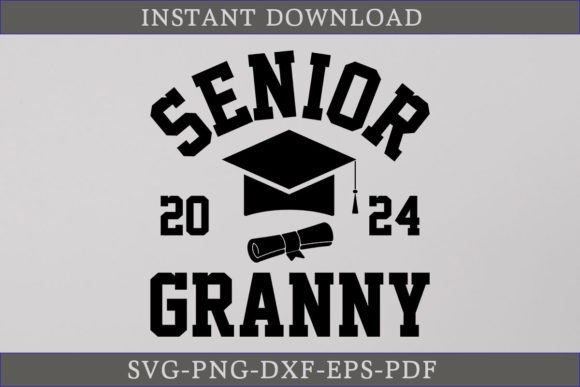 Senior Granny 2024 Graduate Shirt SVG